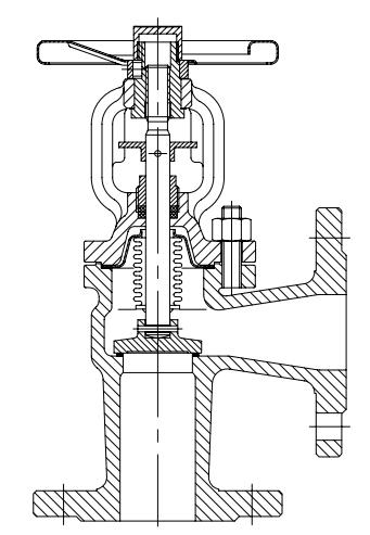 Angle Type Bellow Sealed Stop Valve