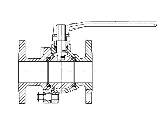 2-PC Cast Steel Floating Ball Valve