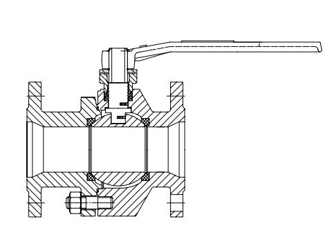 2-PC Forged Steel Floating Ball Valve